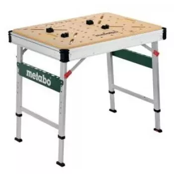 Mesa de exterior Metabo MWB 100 bege metálico retangular 710 mm largura