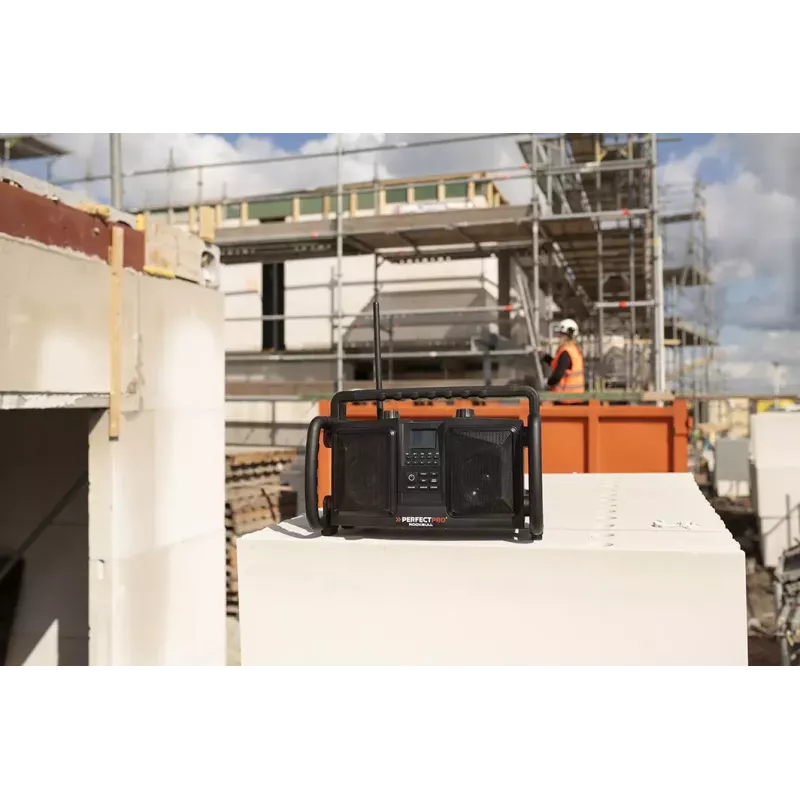 Rádio portátil Perfectpro ROCKBULL DAB+ FM 50W 20h bateria