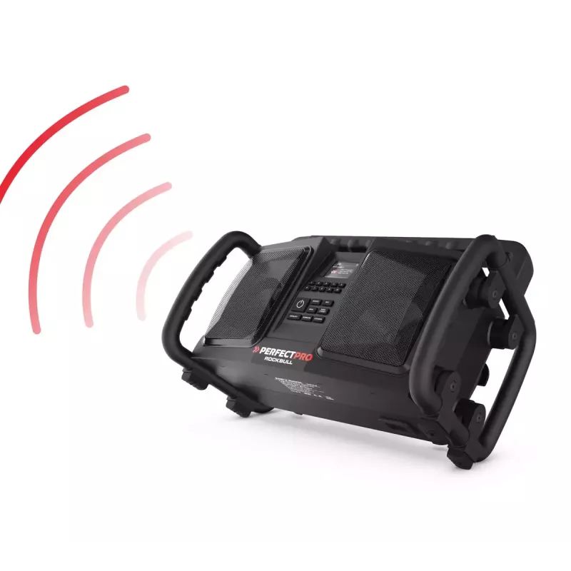 Rádio portátil Perfectpro ROCKBULL DAB+ FM 50W 20h bateria