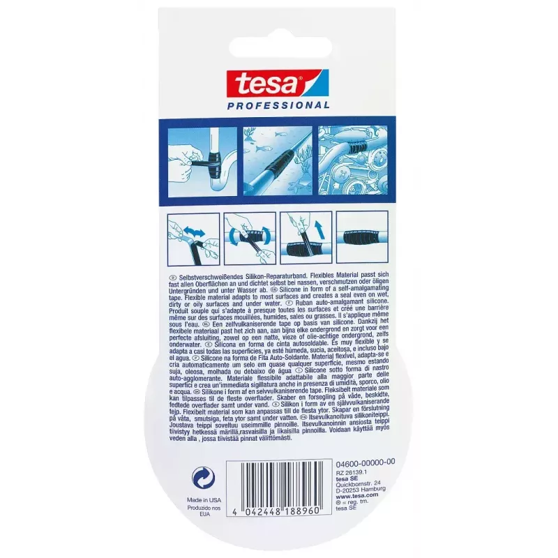 Fita de vedação TESA 04600-00000-00 transparente 3 m