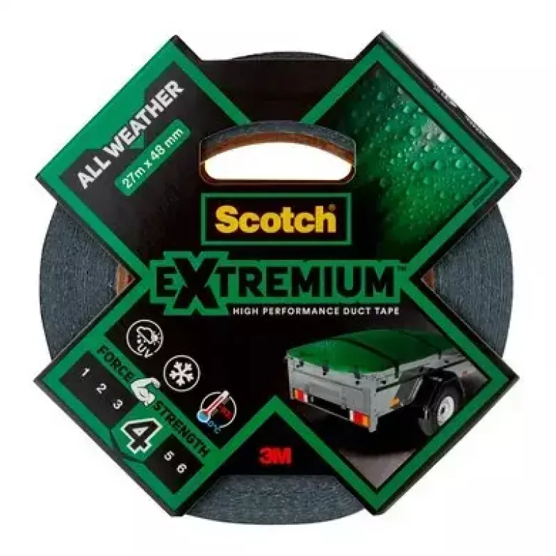 Fita 3M Extremium cinzento 27,4 m agrupar reparar impermeável