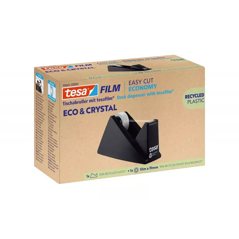 Fita adesiva Tesa Eco & Crystal poliestireno (PS) preto