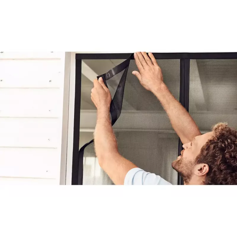 Porta com rede mosquiteira TESA 55384-00000-00 largura 900 mm altura 2100 mm antracite