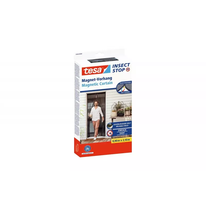 Porta com rede mosquiteira TESA 55384-00000-00 largura 900 mm altura 2100 mm antracite