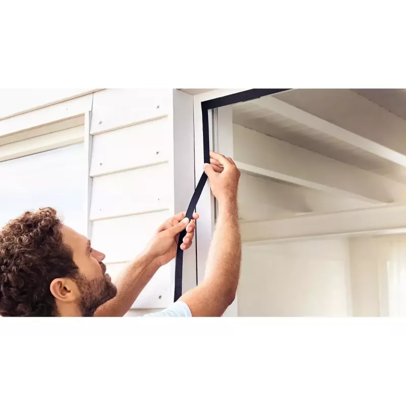 Porta com rede mosquiteira TESA 55384-00000-00 largura 900 mm altura 2100 mm antracite