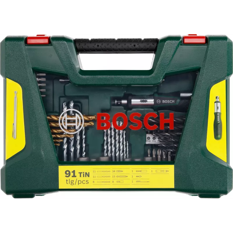 Conjunto de brocas Bosch 2 607 017 195 91 peças