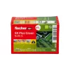 Conjunto de parafusos e buchas Fischer 567813 45 peças verde