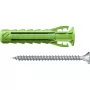 Conjunto de parafusos e buchas Fischer 567813 45 peças verde
