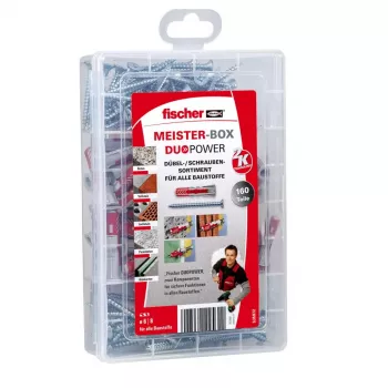 Ancoragem de expansão Fischer MEISTER-BOX DUOPOWER + parafusos