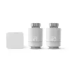 Hama conjunto inteligente de controlo de aquecimento Wi-Fi, 2 x termóstato inteligente para radiador + hub (00176662)