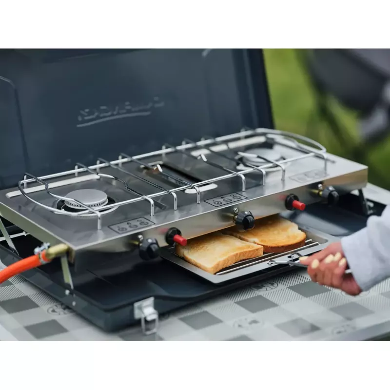 Cozinha de campismo 2 Grill & Go CV Campingaz retangular metal 490x350x100 mm