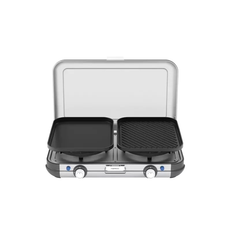 Cozinha de campismo 2 Grill & Go CV Campingaz retangular metal 490x350x100 mm