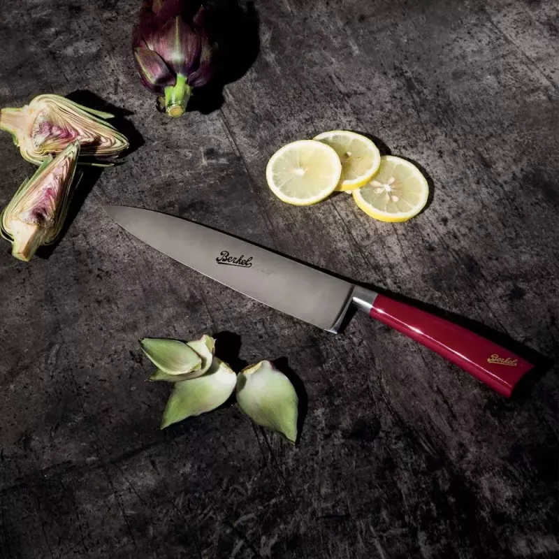 Conjunto de facas de cozinha Berkel Elegance 3 peças – lâminas de aço inoxidável 22 cm