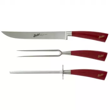 Conjunto de facas de cozinha Berkel Elegance 3 peças – lâminas de aço inoxidável 22 cm