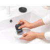 Brabantia 302626 escova de loiça com dispensador de sabão, cinzento escuro