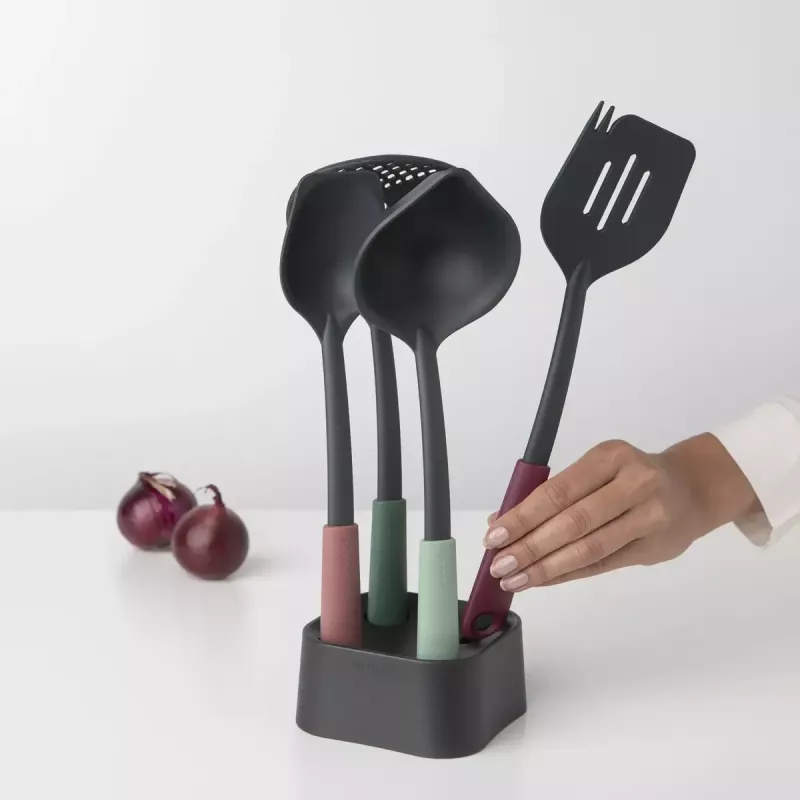 Brabantia Tasty+ 5 unid. preto verde vermelho resistente ao calor até 220 °C