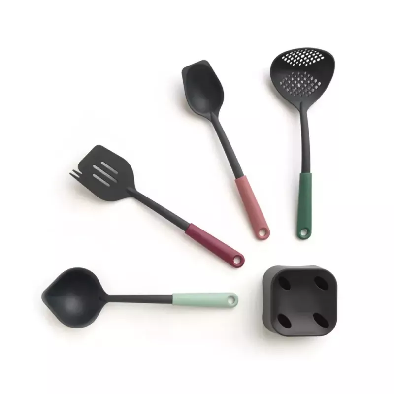 Brabantia Tasty+ 5 unid. preto verde vermelho resistente ao calor até 220 °C