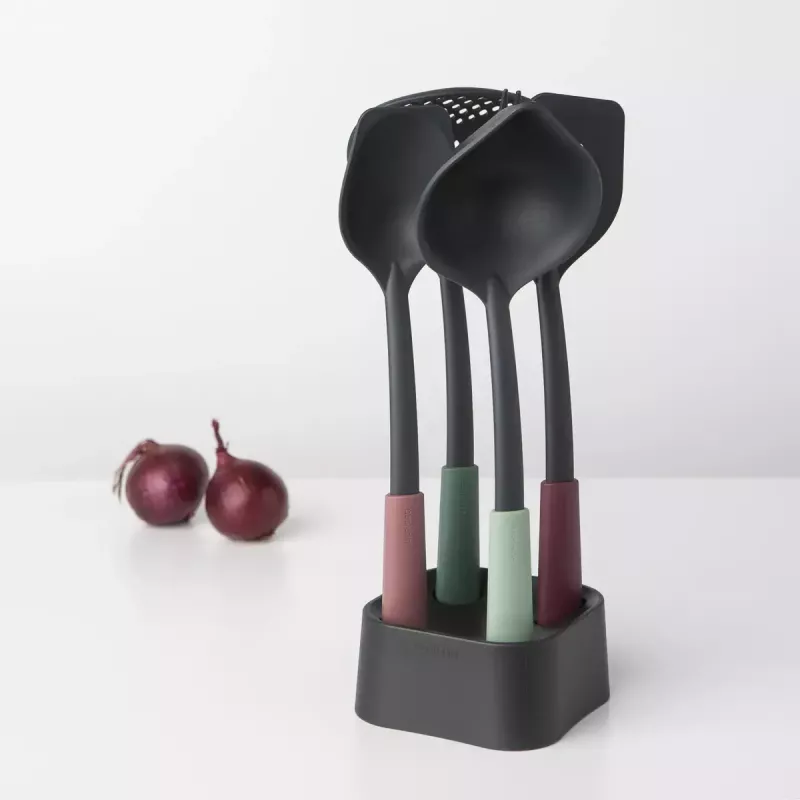 Brabantia Tasty+ 5 unid. preto verde vermelho resistente ao calor até 220 °C