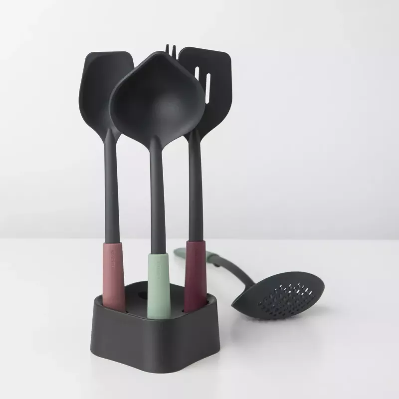 Brabantia Tasty+ 5 unid. preto verde vermelho resistente ao calor até 220 °C