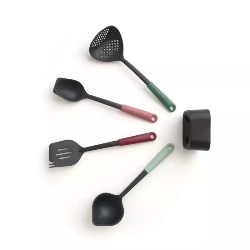Brabantia Tasty+ 5 unid. preto verde vermelho resistente ao calor até 220 °C