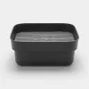 Bacia de lavar louça Brabantia 302664 retangular cinzento 374x344x161 mm