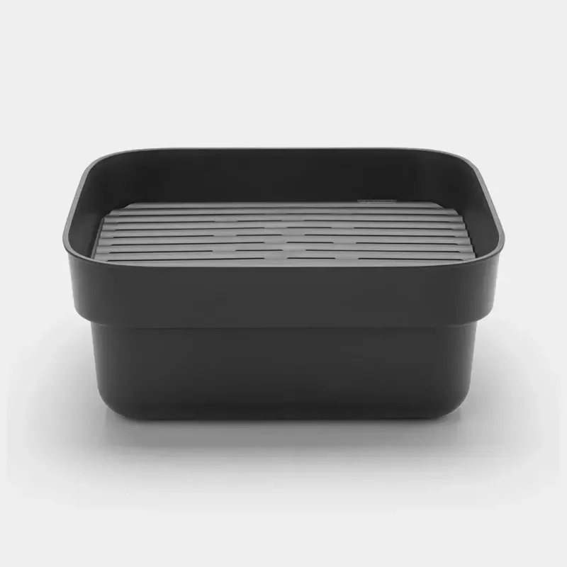 Bacia de lavar louça Brabantia 302664 retangular cinzento 374x344x161 mm