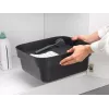 Bacia de lavar louça Brabantia 302664 retangular cinzento 374x344x161 mm