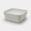 Bacia de lava-loiça Brabantia 302688 cinzento retangular 374x344x161 mm