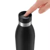 EMSA Bludrop Color N31109 uso diário 700 ml aço inoxidável preto