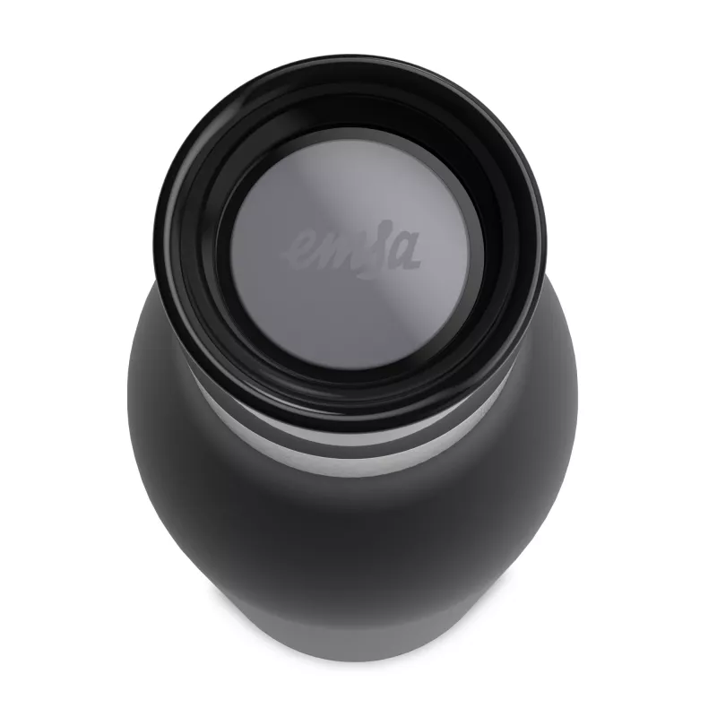 EMSA Bludrop Color N31109 uso diário 700 ml aço inoxidável preto