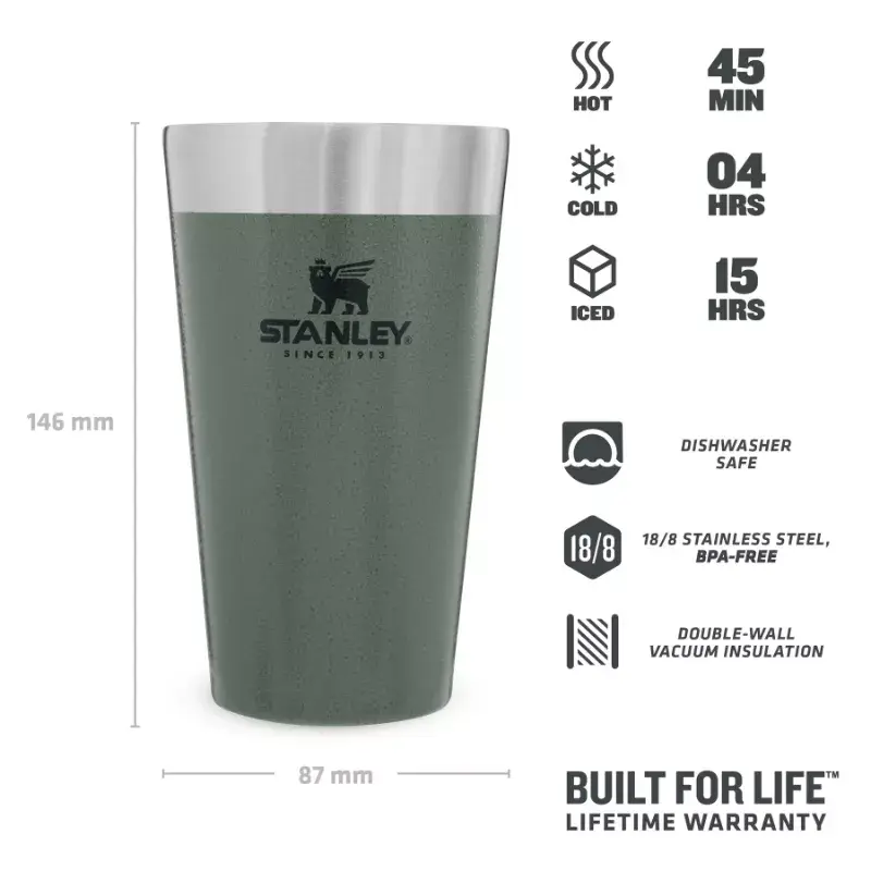 Copo térmico STANLEY Stacking Tumbler 0,47 L verde