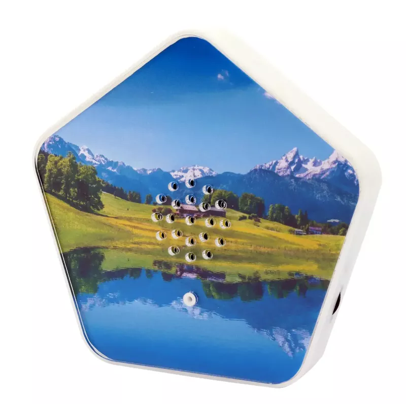 Máquina de sons Olympia Sounds of Nature, branco, dimensões compactas 135×30×130 mm