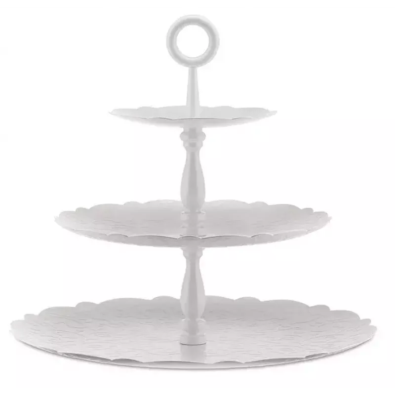 Alessi Dressed suporte de três andares, aço inoxidável (MW52/3)