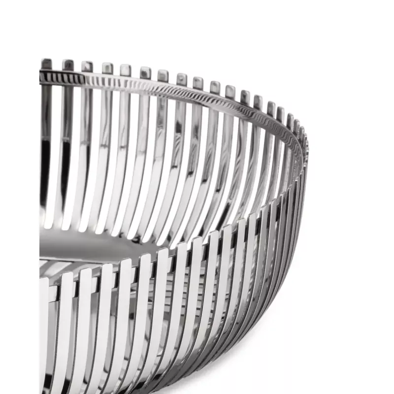 Alessi PCH06/26 Cesto oval, aço inoxidável polido, 26 cm