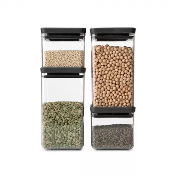 Caixa quadrada de plástico Brabantia Tasty+