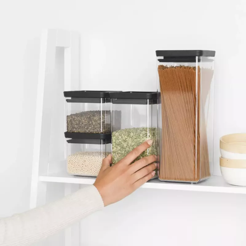 Caixa quadrada de plástico Brabantia Tasty+