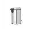 Balde do lixo Brabantia 112041 12 L redondo aço inoxidável