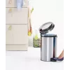 Balde do lixo Brabantia 112041 12 L redondo aço inoxidável