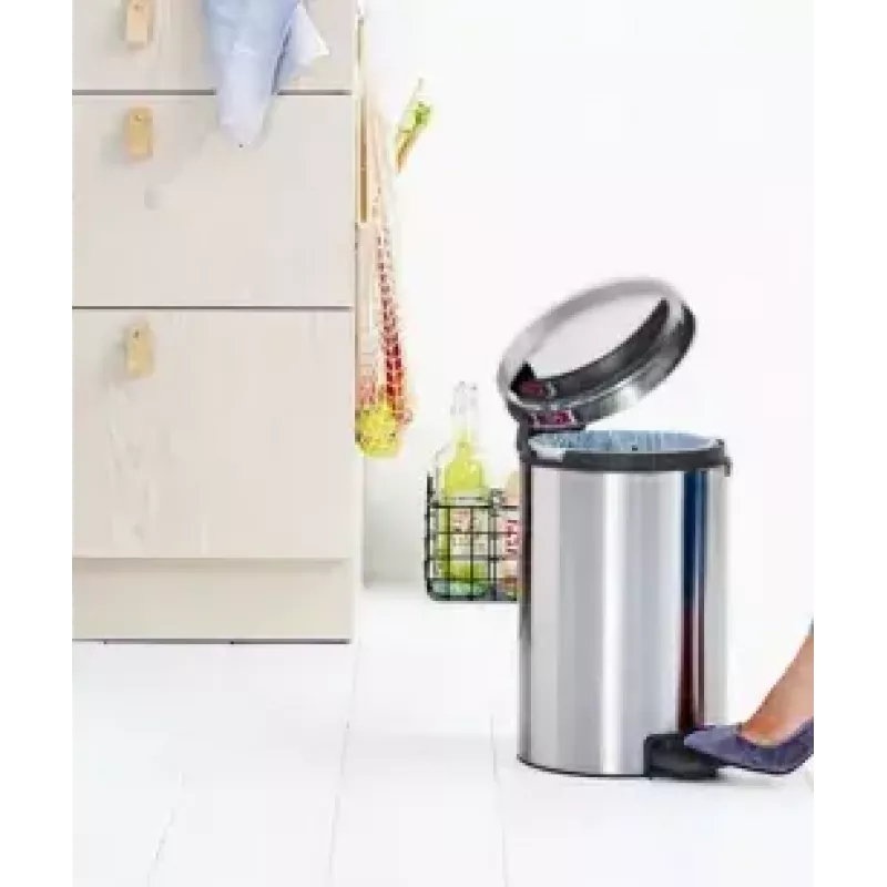 Balde do lixo Brabantia 112041 12 L redondo aço inoxidável