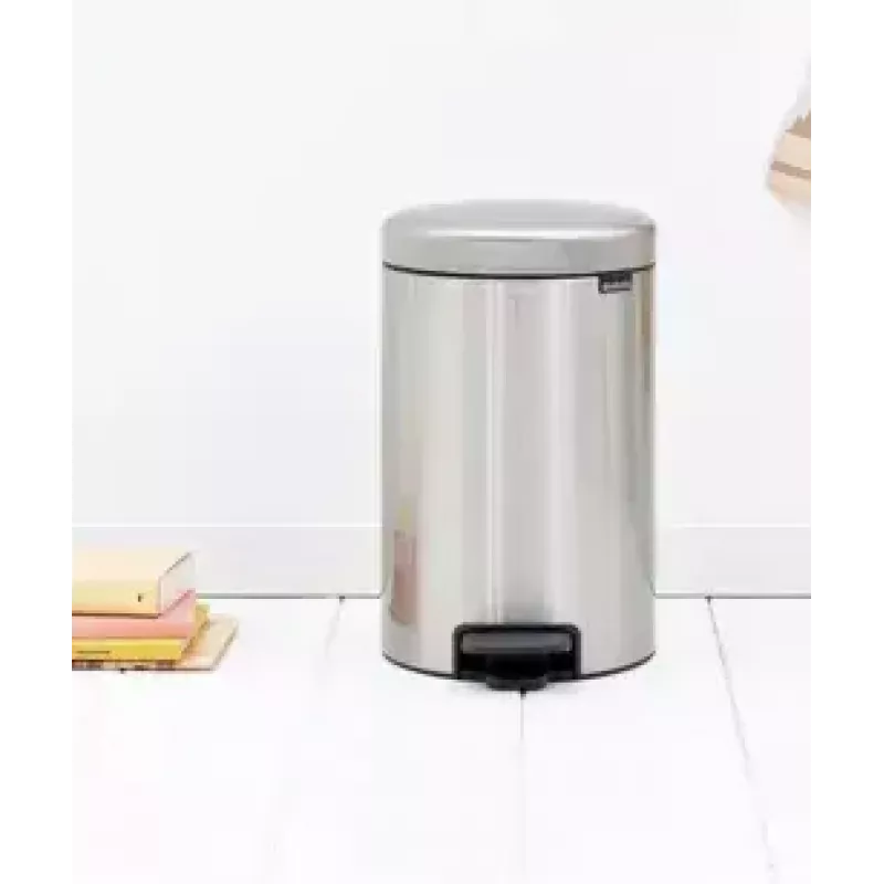 Balde do lixo Brabantia 112041 12 L redondo aço inoxidável