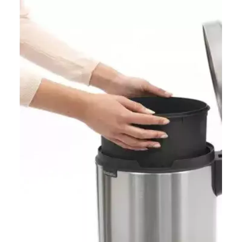 Balde do lixo Brabantia 112041 12 L redondo aço inoxidável