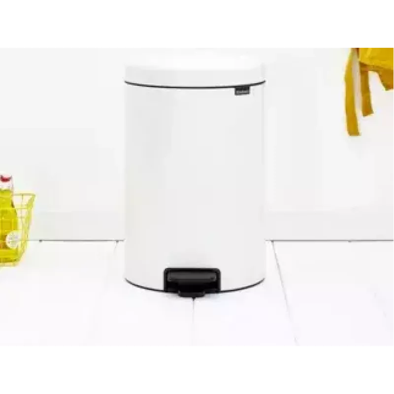 Balde do lixo Brabantia 111846 20L redondo branco