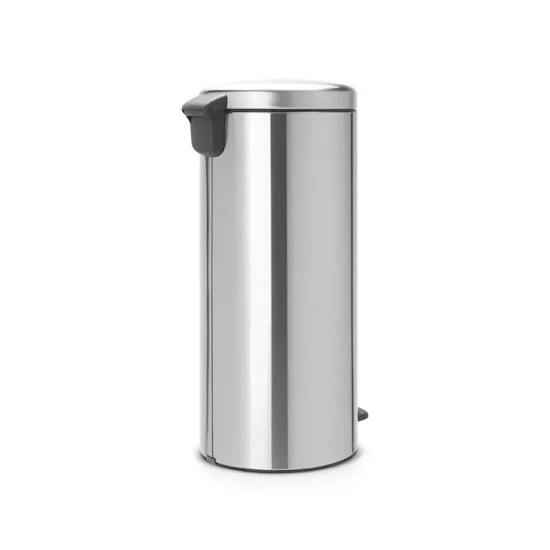 Balde de pedal Brabantia newIcon redondo aço escovado diâmetro 30 cm