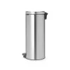 Balde de pedal Brabantia newIcon redondo aço escovado diâmetro 30 cm