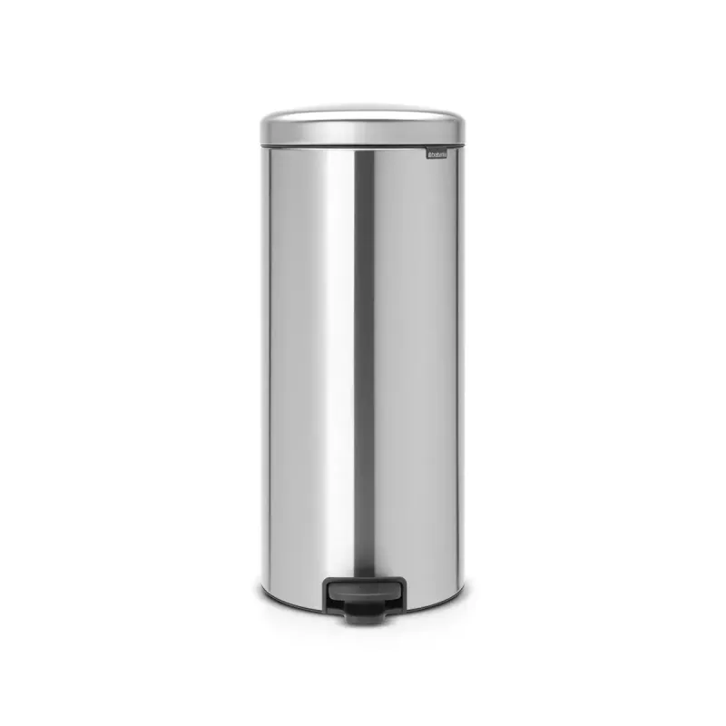 Balde de pedal Brabantia newIcon redondo aço escovado diâmetro 30 cm
