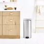 Balde de pedal Brabantia newIcon redondo aço escovado diâmetro 30 cm