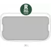 Balde do lixo retangular Brabantia 121463