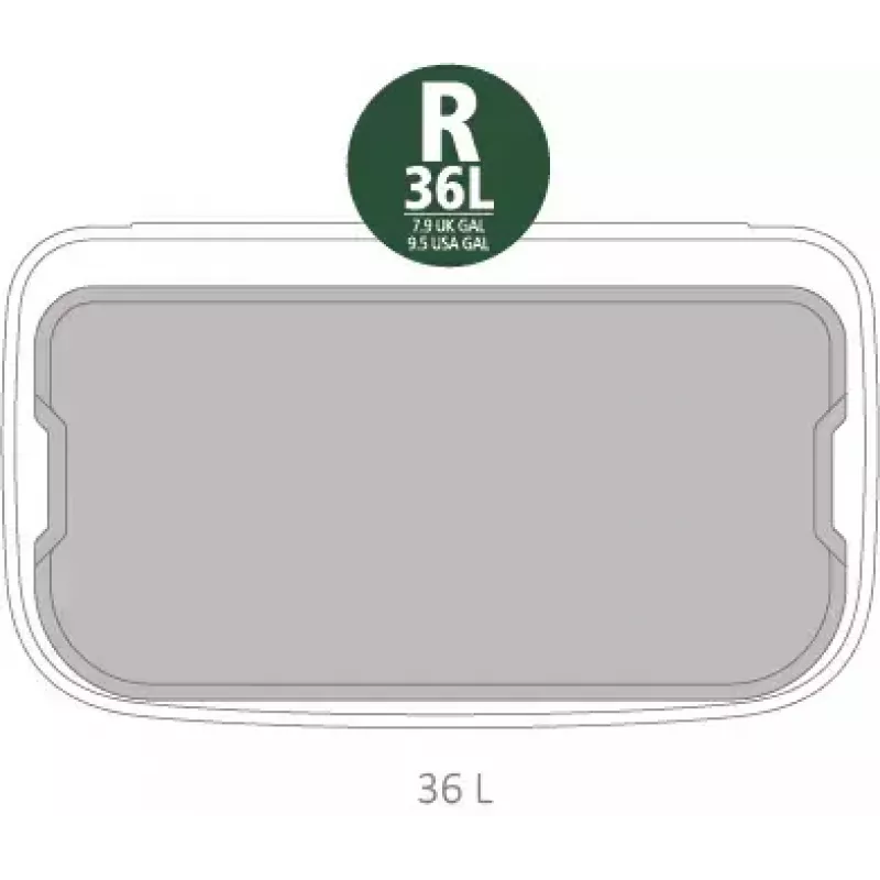 Balde do lixo retangular Brabantia 121463