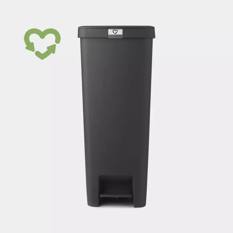 Balde do lixo Brabantia 40L de canto cinzento 800023