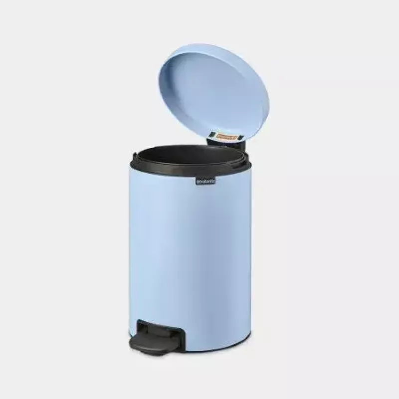 Balde do lixo Brabantia NewIcon 12 L redondo azul